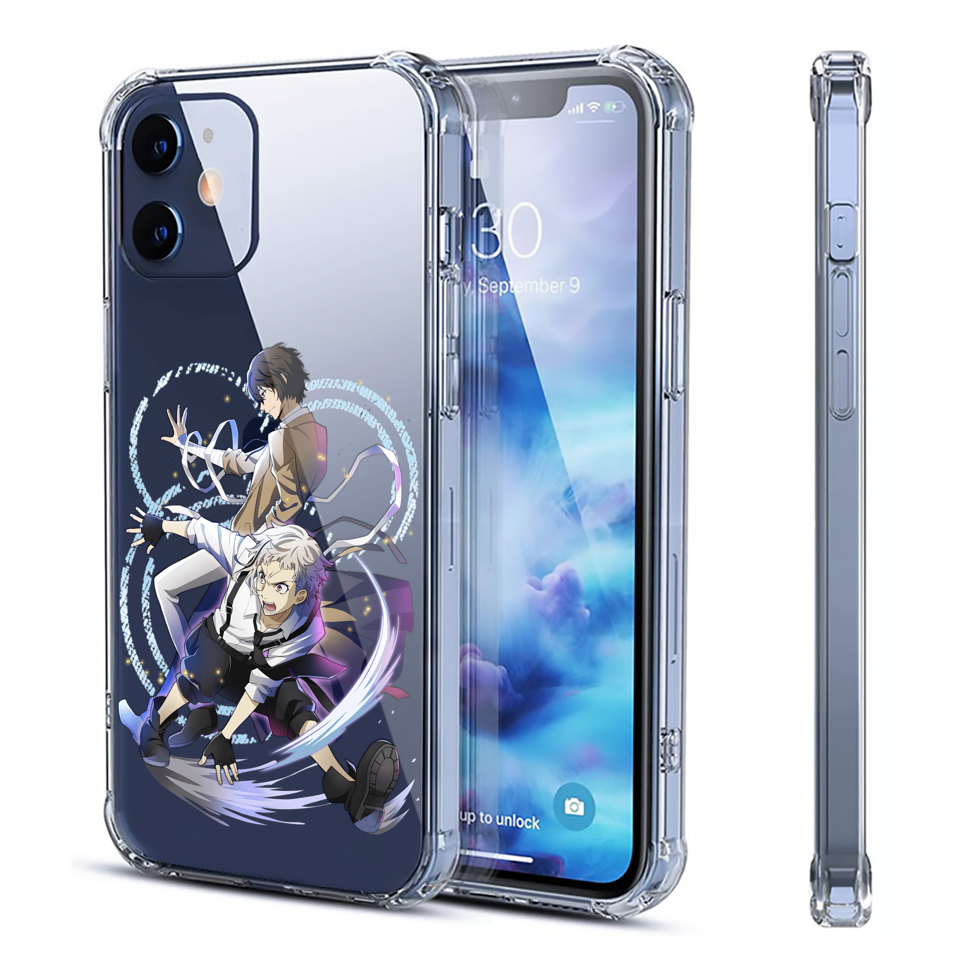 （画像用） 文豪ストレイドッグス Bungo Stray Dogs 【iPhone 12シリーズ対応】透明スマホケース（クリアソフトケース）